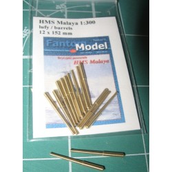 HMS Malaya Metalowe lufy 152mm (Fantom Model 7) HMS Malaya Metalowe lufy 152mm (Fantom Model 7)