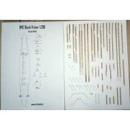 HMS Black Prince 1:200 -  relingi HMS Black Prince 1:200 -  relingi