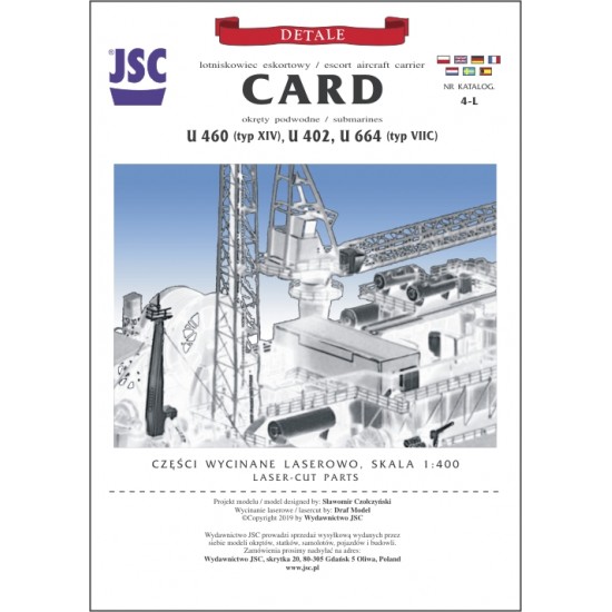Detale laserowe do modeli CARD, U460, U402 i U664 (JSC 004-L)