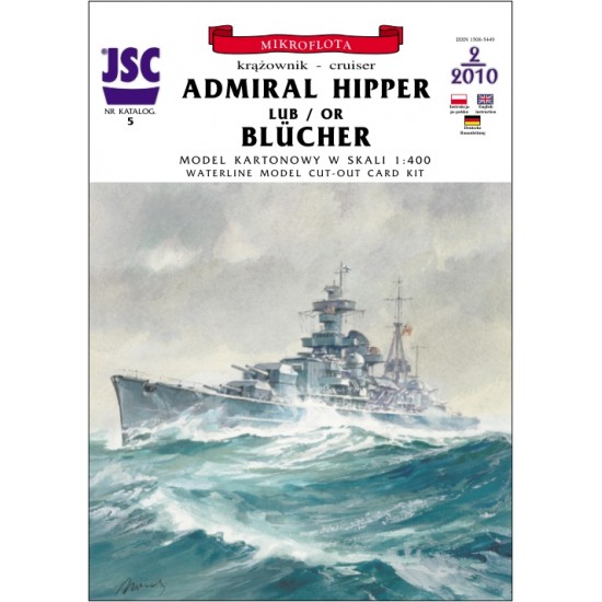Niemiecki ciężki krążownik ADMIRAL HIPPER lub BLÜCHER (JSC 005)