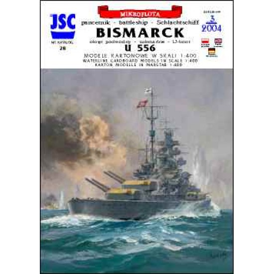 Niemiecki pancernik BISMARCK, okręt podwodny U 556, Catalina (JSC 028)