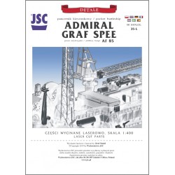 Detale laserowe do  modelu pancernika ADMIRAL GRAF SPEE (JSC 035L) Detale laserowe do  modelu pancernika ADMIRAL GRAF SPEE (JSC 035L)