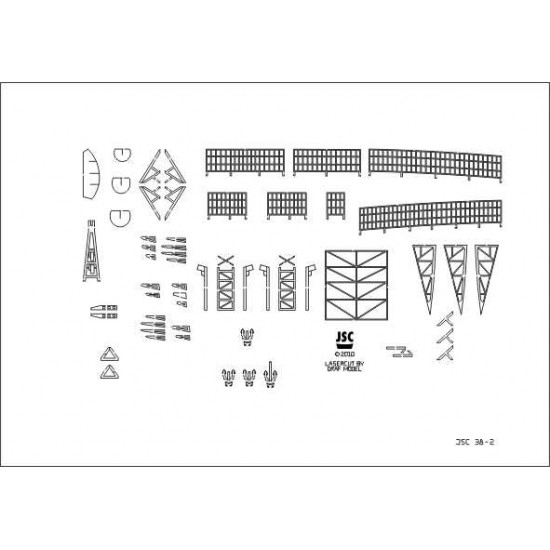 Detale laserowe do lotniskowca GRAF ZEPPELIN (JSC 038-L)