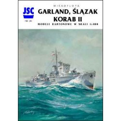 Polskie niszczyciele GARLAND i ŚLĄZAK, lugier KORAB II (JSC 039)