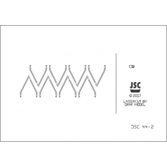 Detale laserowe do modeli TOBRUK, MEDOC, CH 11 (JSC 044L)