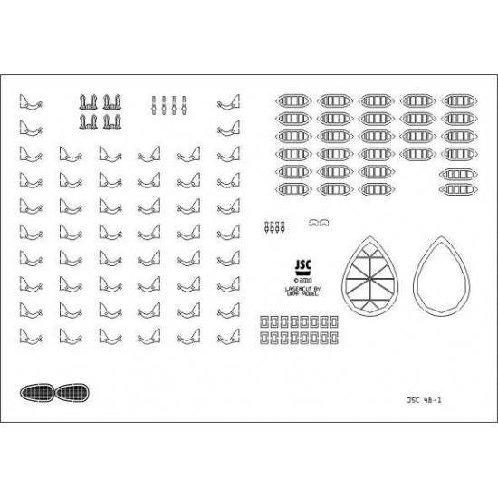 Detale laserowe do transatlantyka NORMANDIE (JSC 048-L)