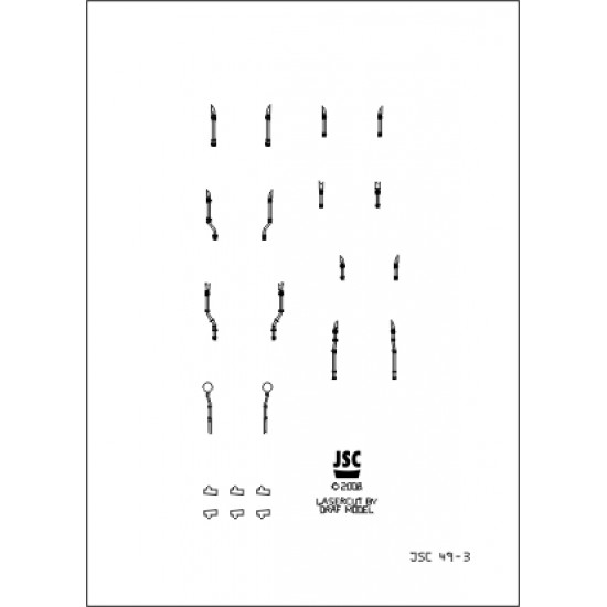 Detale laserowe do pancernika YAMATO (JSC 049-L) Detale laserowe do pancernika YAMATO (JSC 049-L)