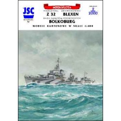 Niemiecki niszczyciel Z32, baza okrętów podwodnych BOLKOBURG, zbiornikowiec BLEXEN (JSC 051)