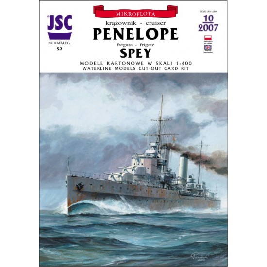 Brytyjski lekki krążownik PENELOPE, fregata SPEY, łódź latająca SUNDERLAND (JSC 057)