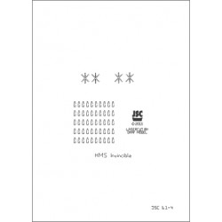 Detale laserowe do modelu lotniskowca INVINCIBLE (JSC 061L)