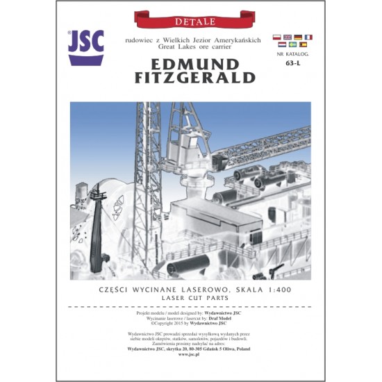 Detale laserowe do rudowca EDMUND FITZGERALD (JSC 063-L)