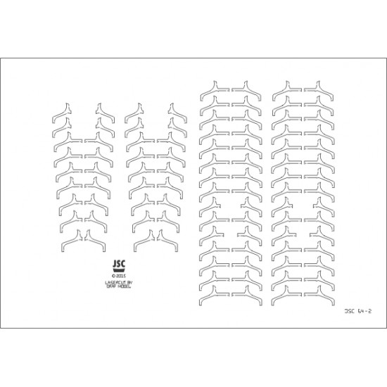 Detale laserowe do  modelu transatlantyka QUEEN MARY (JSC 064L)