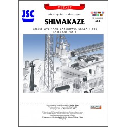 Detale laserowe do  modelu niszczyciela SHIMAKAZE (JSC 067-L)