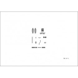 Detale laserowe do  modelu niszczyciela SHIMAKAZE (JSC 067-L)