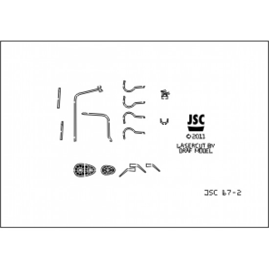 Detale laserowe do  modelu niszczyciela SHIMAKAZE (JSC 067-L)