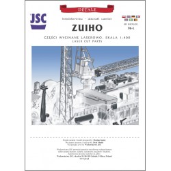Części wycinane laserowo do modelu lotniskowca ZUIHO (JSC 076-L)