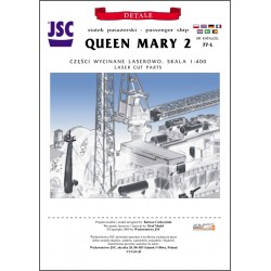 Części wycinane laserowo do statku pasażerskiego QUEEN MARY 2 (JSC 77-L)