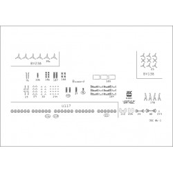 Detale laserowe do modeli BUSSARD / FALKE, U117, BV 138, BV 238 (JSC 086L)