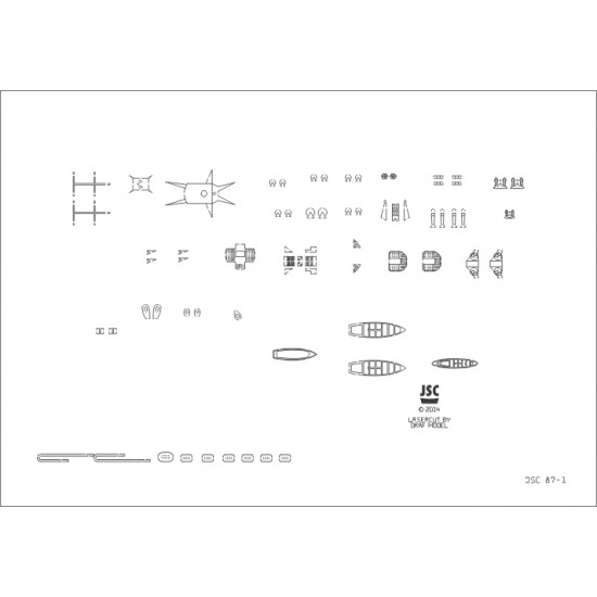 Detale laserowe do  modelu monitora ROBERTS (JSC 087-L)