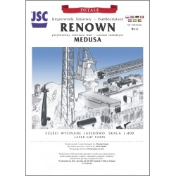 Detale laserowe do brytyjskiego krążownika liniowego RENOWN (JSC 091L)