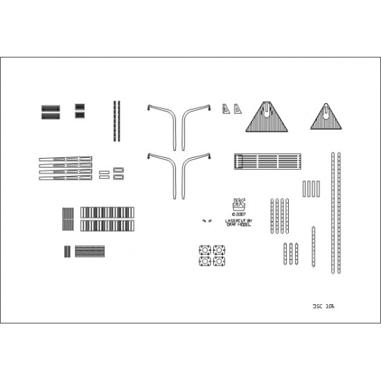 Detale laserowe do polskiej barkentyny POGORIA (JSC 106-L)
