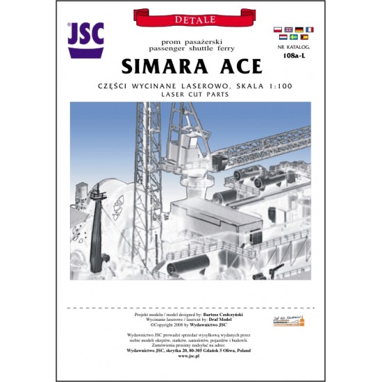 Detale laserowe do szwedzkiego promu pasażerskiego SIMARA ACE (JSC 108a-L)