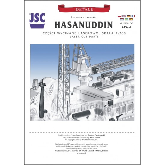 Detale laserowe do indonezyjskiej korwety HASANUDDIN (JSC 245a-L)
