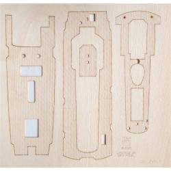 Drewniany pokład wycinany laserowo do holownika Zwarte Zee (JSC 247P) Drewniany pokład wycinany laserowo do holownika Zwarte Zee (JSC 247P)