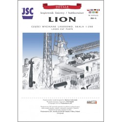 Detale laserowe do brytyjskiego krążownika liniowego LION (JSC 261-L)