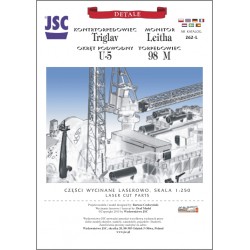 Detale laserowe do okrętów TRIGLAV, LEITHA, U-5, 98 M (JSC 262L)