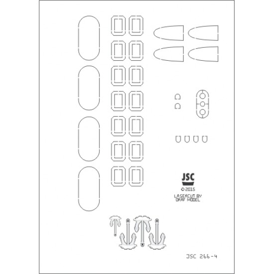 Detale laserowe do S.M.S. DERFFLINGER (JSC 266L)