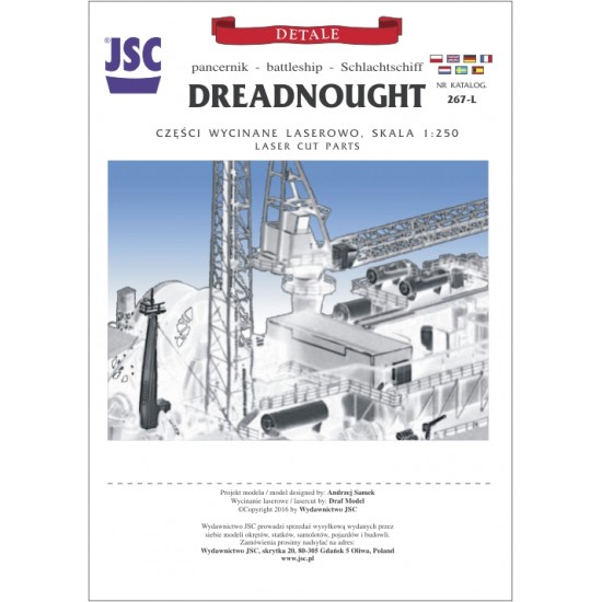 Detale laserowe do pancernika DREADNOUGHT (JSC 267L) Detale laserowe do pancernika DREADNOUGHT (JSC 267L)