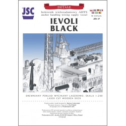 Drewniany pokład wycinany laserowo do holownika IEVOLI BLACK (JSC 291P)