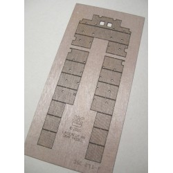 Drewniany pokład wycinany laserowo do holownika IEVOLI BLACK (JSC 291P)