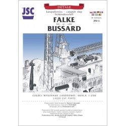 Detale laserowe do  modelu katapultowca BUSSARD/FALKE (JSC 292L)