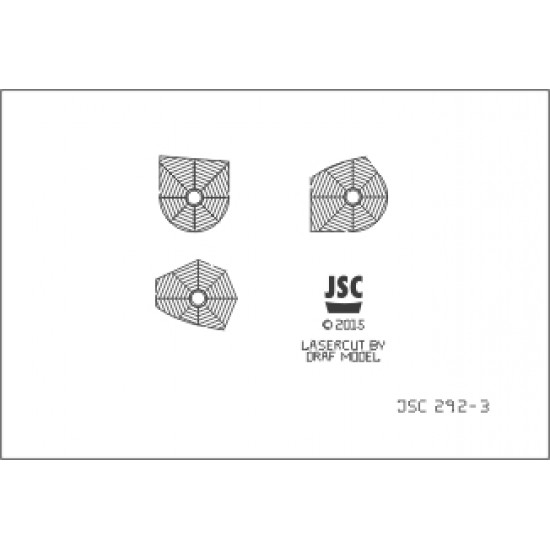 Detale laserowe do  modelu katapultowca BUSSARD/FALKE (JSC 292L)