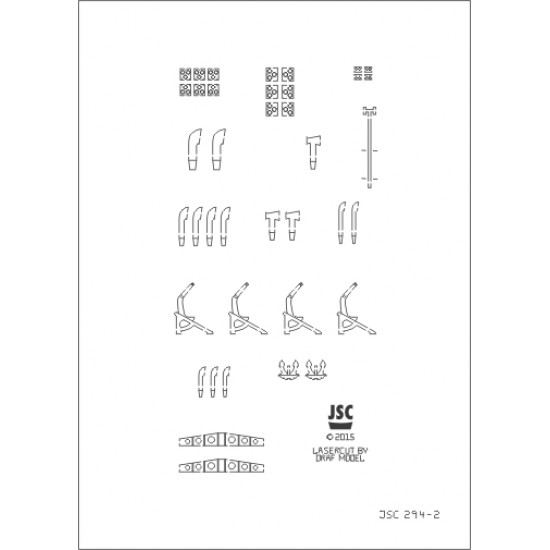 Detale laserowe do rudowęglowca SOŁDEK w skali 1:250 (JSC 294-L)