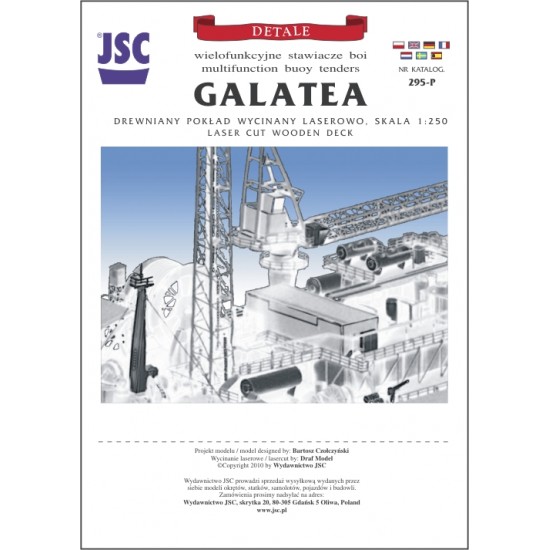 Drewniany pokład wycinany laserowo do modelu GALATEA (JSC 295P) Drewniany pokład wycinany laserowo do modelu GALATEA (JSC 295P)