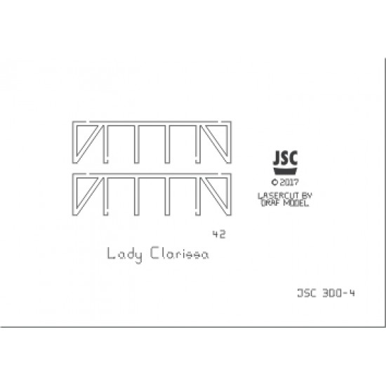 Części wycinane laserowo do modelu LADY CLARISSA (JSC 300-L)