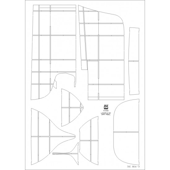 Części wycinane laserowo do modelu CHEVRON NEDERLAND (JSC 301bL)