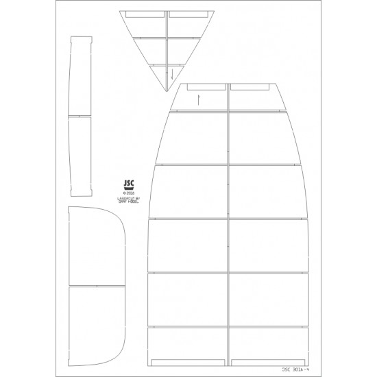 Części wycinane laserowo do modelu CHEVRON NEDERLAND (JSC 301bL)