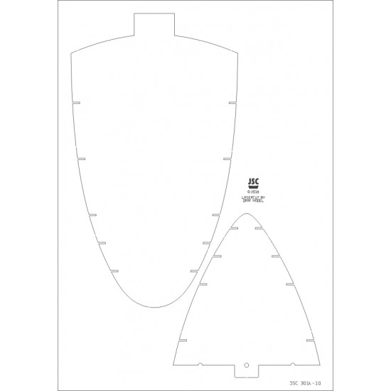 Części wycinane laserowo do modelu CHEVRON NEDERLAND (JSC 301bL)