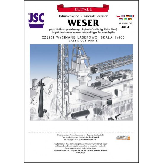 detale laserowe do lotniskowca WESER (JSC 401-L) detale laserowe do lotniskowca WESER (JSC 401-L)