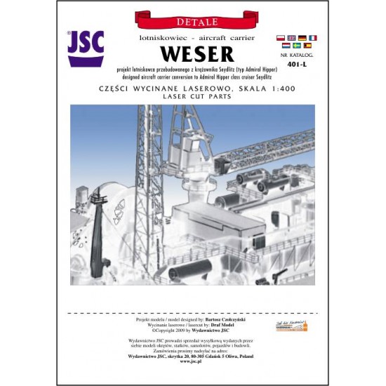 detale laserowe do lotniskowca WESER (JSC 401-L)