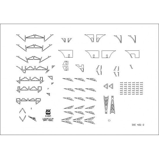 detale laserowe do lotniskowca WESER (JSC 401-L)