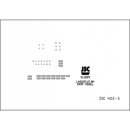 Detale laserowe do krążownika pomocniczego ATLANTIS (JSC 402-L)
