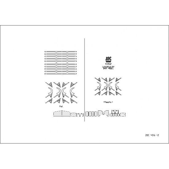 Detale laserowe do statków MIESZKO I i HEL (JSC 406-L)
