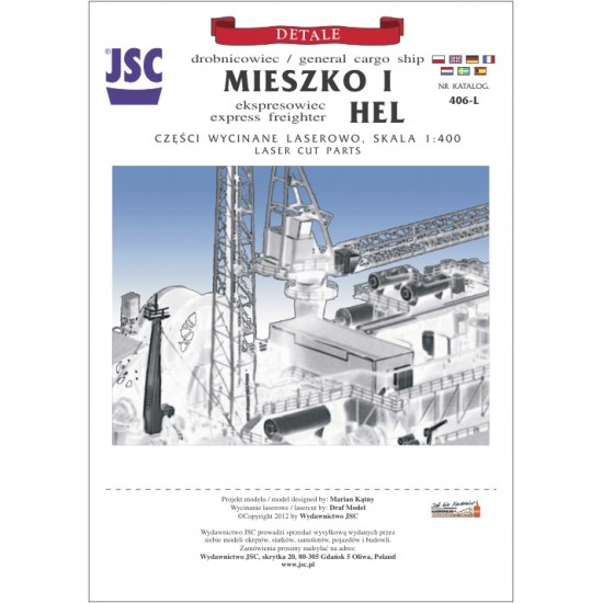 Detale laserowe do statków MIESZKO I i HEL (JSC 406-L)