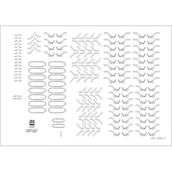 Detale laserowe do statku ROTTERDAM lub REMBRANDT (JSC 410a-L)