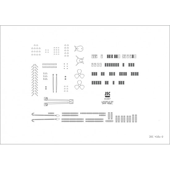 Detale laserowe do statku ROTTERDAM lub REMBRANDT (JSC 410a-L)